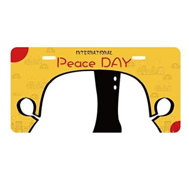 Imagem de DIYthinker Simple Graphics Botas de cano alto pretas contorno placa etiqueta decoração de carro dia da paz