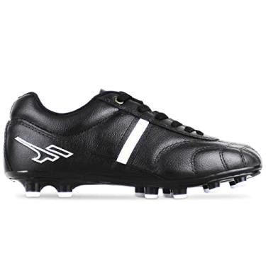 Imagem de Chuteira Campo Trava Finta Pro Magna Adulto Couro Legítimo Cor:Preto;Tamanho:43