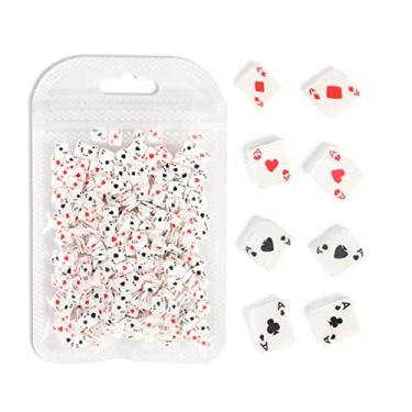 Imagem de Fatias de baralho para artesanato diy 5 mm plástico Klei partículas de lama argilas animais diy suprimentos de arte de unhas fazendo baralho deslizante