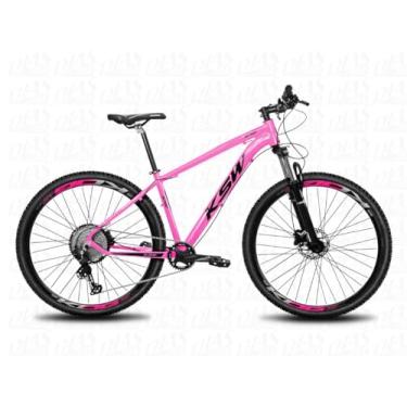 Imagem de Bicicleta Aro 29 KSW XLT100 12 Velocidades Freio Hidráulico,15,Rosa Preto