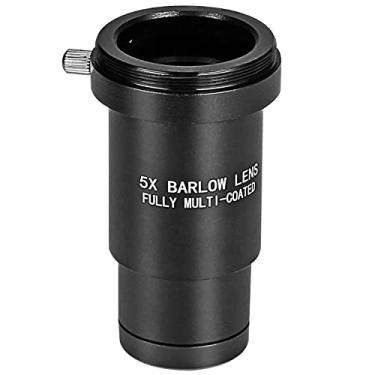 Imagem de Celticbird Acessório para telescópio de lente Barlow 5X de 3,25 polegadas, ampliação de 5x, metal totalmente multirevestido, com interface de conexão de câmera de rosca M42 - para óculos de astronomia