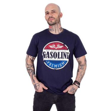 Imagem de Camiseta Masculina Gasoline Marinho. - Art Rock