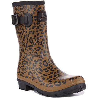 Imagem de Bota de Chuva Feminina Molly Welly Joules, Brown Tan Leopard Tan Leopard, 38 M EU