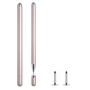 Imagem de 2 canetas Stylus para Samsung Galaxy Tab A7/A8/A8plus/A9/A9Plus, S Pen compatível com iOS/Android/Windows e outras séries de dispositivos digitais de tela capacitiva (rosa)