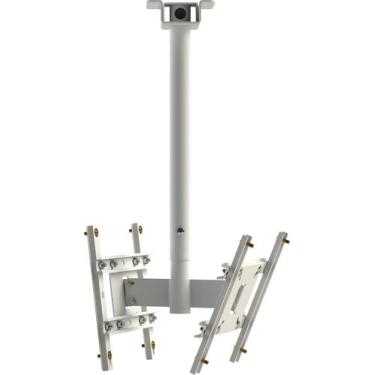 Imagem de Suporte Tv Duplo Teto 27 A 65 Mftx23 Branco Multiforma, Preto ou branc