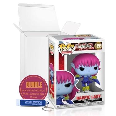 Imagem de Worldwide Nutrition Compatível com Funko Yu-gi-oh! Boneco de vinil Harpie Lady #1599 - Item de colecionador altamente detalhado para fãs de Yu-gi-oh! e chaveiro multiuso