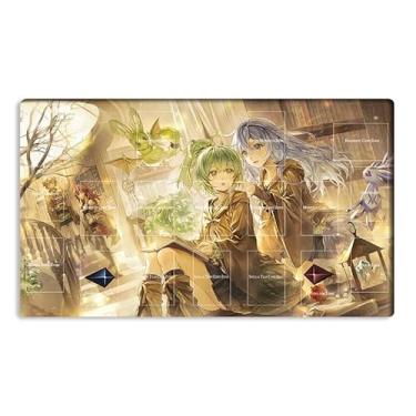 Imagem de New Mlikemat Playmat Wynn The Wind Charmer & Eria TCG CCG OCG Trading Card Game Mat with Zones + Free Bag (ZD039-812-A)