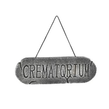 Imagem de Placa crematorio halloween cromus 29007291