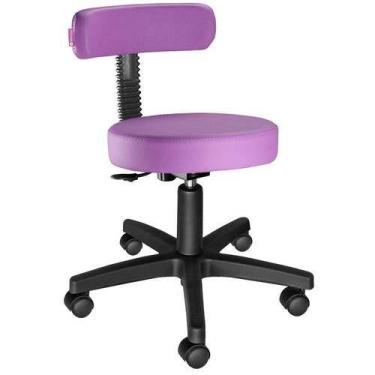 Imagem de Cadeira Mocho Secretária Slim / LILAS - Mix Moveis
