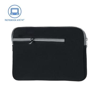 Imagem de Case Neoprene Preta para Notebook até 14" Multi - BO207 BO207