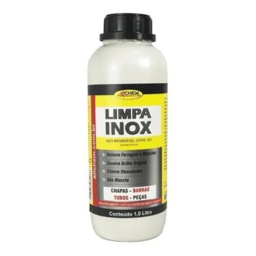 Imagem de Limpa Inox Tira Ferrugem Mancha Oleo Inox 1 Litro Allchem