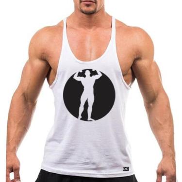 Imagem de Camiseta Regata Cavada Masculino Academia Treino Musculação Personaliz