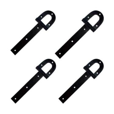 Imagem de Dobradiça para porteira Nº 02 29cm x 8,5cm 4 unidades - Unifer