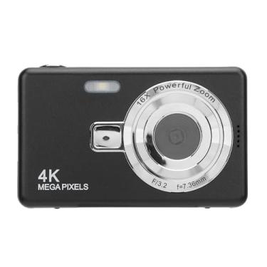 Imagem de Câmera Digital de 2,4 Polegadas, Zoom 16X, Fotos de 50MP, Câmera de Vlogging, Câmera de Vídeo 4K, Câmera Anti-vibração, Câmeras Compactas Com Luz de Preenchimento para (32 GB)