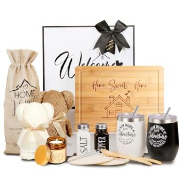 Imagem de BOTOP Presentes de aquecimento de casa nova, melhores ideias de presente de inauguração de casa para casais, clientes, mulheres, cestas exclusivas para primeira casa para compradores, apartamento novo
