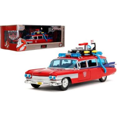 Imagem de Cadillac Ghostbusters Ecto1  Edição Transformers Jada 1/24, Vermelho