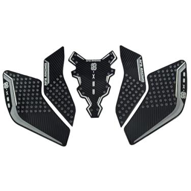 Imagem de Protetor de almofada de tanque de gás para moldura de carenagem adesivo de cobertura de almofada lateral compatível com Suzuki GSX-8S 2024 2025 (branco)