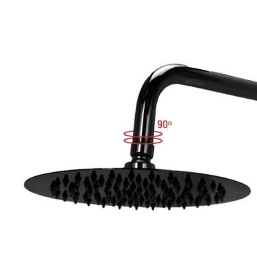 Imagem de Ducha Chuveiro Redonda Metal 20cm Gás - MEBUKI