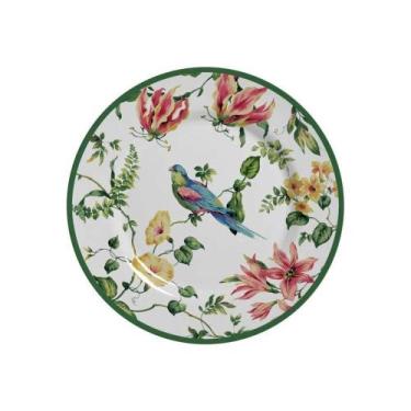 Imagem de Prato de Sobremesa de Cerâmica Flores Harmony  Alleanza