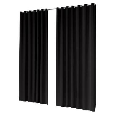 Imagem de Cortina Para Pe Direito Alto 5,40Lx5,00A Blackout Tecido Para Sala ou 