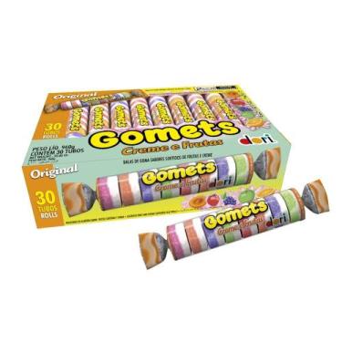 Imagem de Bala de Goma Gomets Creme e Frutas - 960g - Dori