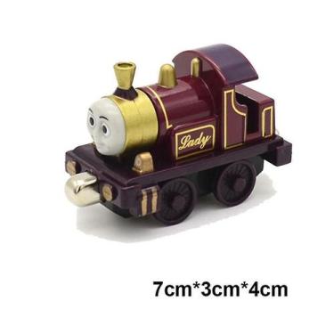 Imagem de Trem Magnético de Metal Qian - Modelo de Locomotiva para Brinquedo