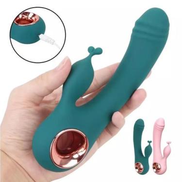 Imagem de Vibrador Masturbador  De Ponto G e Clítoris Estimulador Feminino USB S