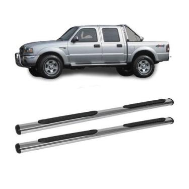Imagem de Estribo Ranger 2003 2004 2005 2006 2007 Cabine Dupla Cromado - CCF