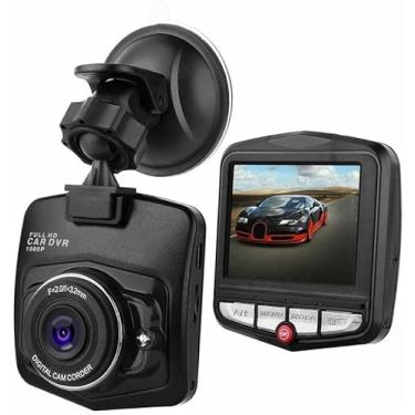 Imagem de Câmera Veicular DVR Full HD 1080P, Tela LCD, Visão Noturna, USB, Com Bateria Recarregável