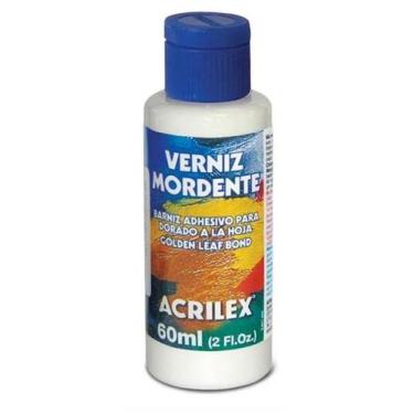 Imagem de Verniz Mordente Para Folheação Ouro Prata Cobre Acrilex 60ml + Nota Fi