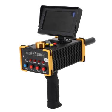 Imagem de Luocute Detector de Metais de Alta Sensibilidade Com Exibição 1000m RANGE 15M de Profundidade, Scanner de Tesouro Subterrâneo de Mão, para Gemas de Prata de (Plugue nos EUA 100-240V)