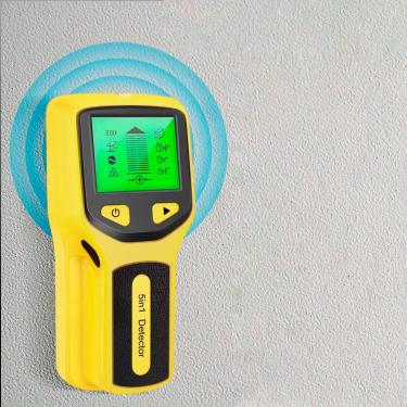 Imagem de Detector De Metais E Fios Com Tela Hd 5 Em 1 Digital Com Tela Portátil Detector De Objetos Em Parede Como Fiação Cabos Madeiras E Metais