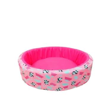 Imagem de Cama Caminha Pet para Cachorro ou Gato Médio 50cm x 50cm Lavável Redonda(CAMA PET FÊMEA)