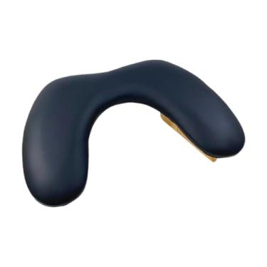 Imagem de FashionCha Almofada para Apoio de Braço E Unhas, Almofada para Apoio de Mãos, Base de Madeira, Suporte de Esponja Embutido, Almofada para Arte em Unhas, Almofada, Preto