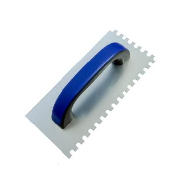 Imagem de Desempenadeira de aço dentada - cabo plastico - COMPEL