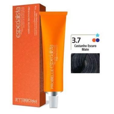 Imagem de Coloração Especialista Probelle 3.7 Castanho Mate Escuro 50 G