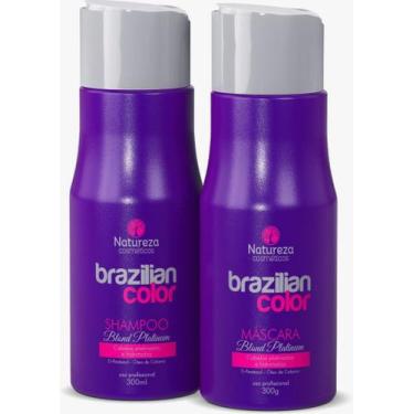 Imagem de Shampoo e máscara blond platinum natureza - NATUREZA COSMÉTICOS