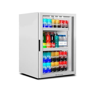 Imagem de Refrigerador Expositor Vertical Para Bebidas 85 Litros VB11RB Counter Top Branca Metalfrio 110V