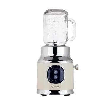 Imagem de FRIGIDAIRE Liquidificador de vitaminas retrô ESMM100-CREAM com pote de pedreiro, perfeito para shakes e vitaminas, 300 watts, creme