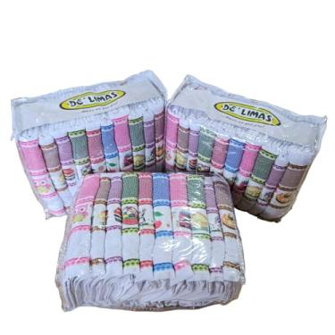 Imagem de Pano de Prato Gourmet Felpudo 49x71cm – Kit 10 Unidades Alta Absorção - Guardanapos de Cozinha Absorventes e Duráveis