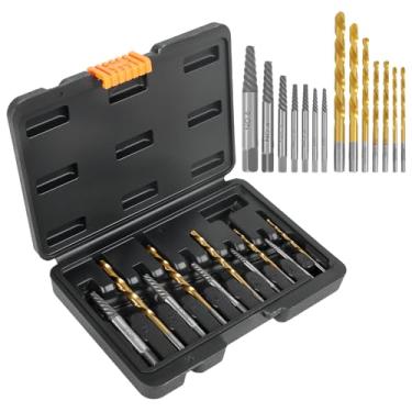 Imagem de Conjunto extrator de parafusos, conjunto de extrator de porca multifuncional, kit de separador de parafuso duradouro para reparo, para remover parafusos de soquete, parafusos quebrados