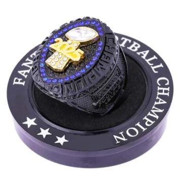 Imagem de ZZXZJW Prêmio Troféu Anel Campeonato de Futebol Fantástico 2025 para Vencedor da Liga de Futebol de Fantasia, Metal, Cristal