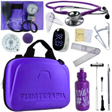 Imagem de Kit Fisioterapia Maleta Goniometro Martelo Buck Completo - Love Saude,