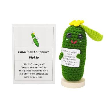 Imagem de Figura qyqkfly Mini Tejida con Mensaje Positivo 10 cm