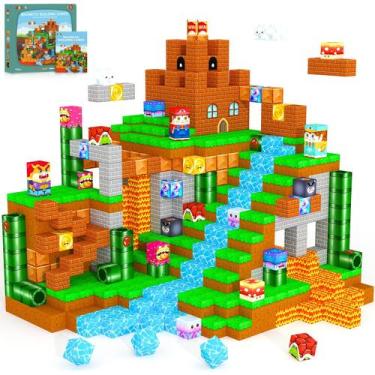 Imagem de Blocos magnéticos Toy OrzBB 100 peças Montessori Cubes