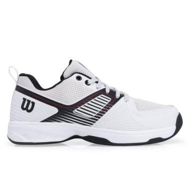 Imagem de Tênis Wilson Ace 3.0 All Court Branco Preto e Vermelho, 44