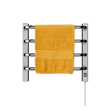 Imagem de Aquecedor Toalhas Térmico Cromado Mini Pequeno 110v Esquerdo