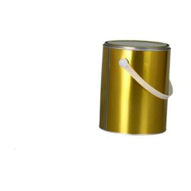 Imagem de Fenteer Lata de tinta, lata de metal com alça, recipiente de ferro e multiuso com tampa para verniz e materiais de arte DIY, 4l