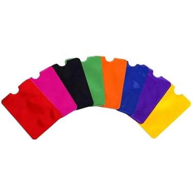 Imagem de Tangseajiao 15 peças coloridas aleatórias com bloqueio de capa protetora para cartão de crédito, suporte antifurto, bloqueador de RFID, serve para bolsas