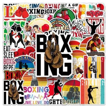 Imagem de Pacote de adesivos Boxing, decalques de vinil impermeáveis, 50 unidade